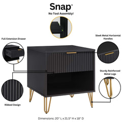Nightstand in Black