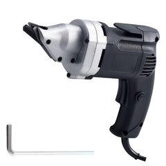 Electric Metal Shear, 4.0-Amp Corded Sheet Metal Cutter with 360-Degree Swivel Head, Variable Speed, Continuous Cutting, Clean Cut for 18GA Galvanized Steel, 20 GA Stainless Steel, 2500 SPM