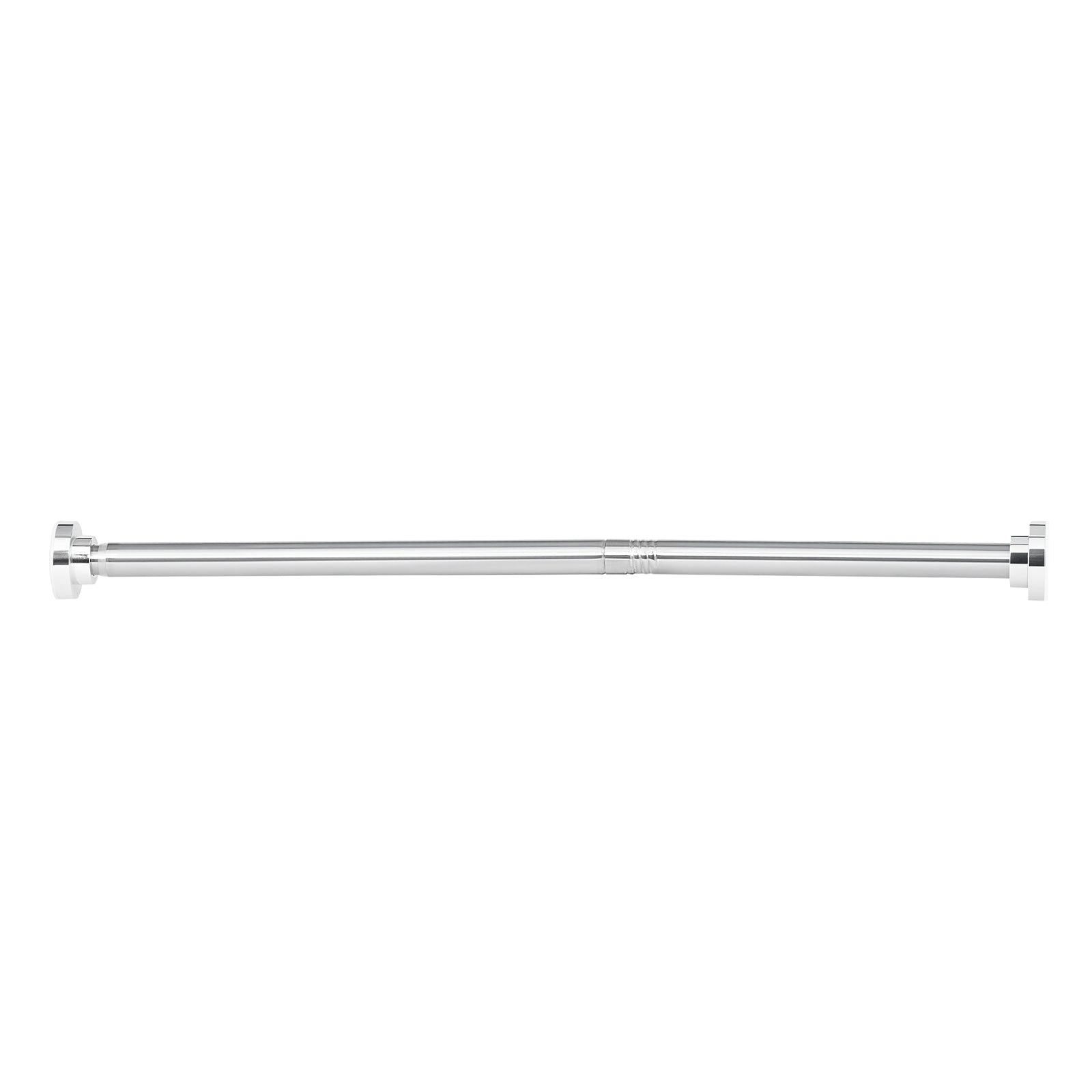 Shower Curtain Rod, 28-76 Inches, 1 Inch Diameter Adjustable Spring Tension Stainless Steel Telescoping Rod with Holders, No Drilling Non-Slip for Bathroom, Closet, Window, Room Divider, Silver