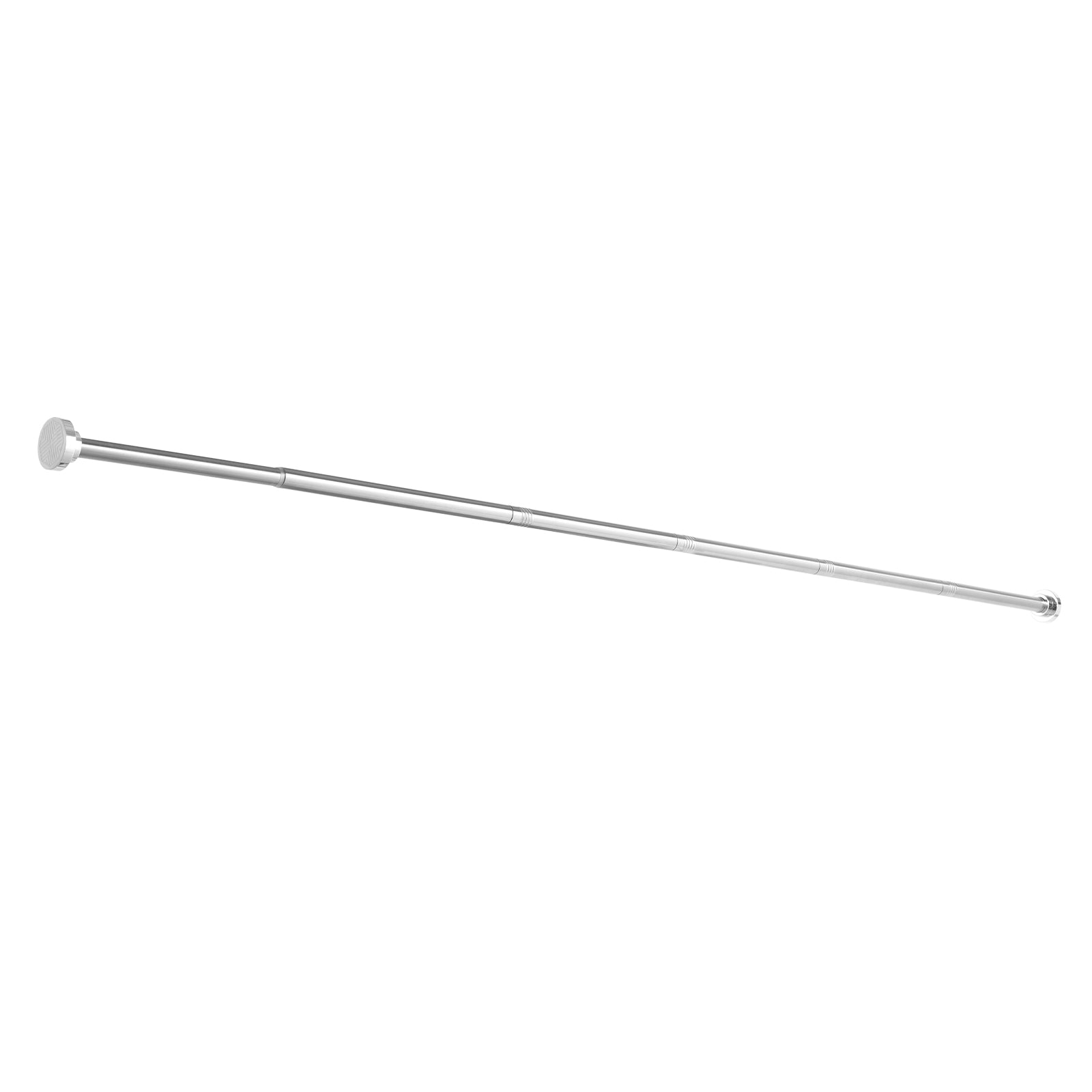 Shower Curtain Rod, 28-76 Inches, 1 Inch Diameter Adjustable Spring Tension Stainless Steel Telescoping Rod with Holders, No Drilling Non-Slip for Bathroom, Closet, Window, Room Divider, Silver