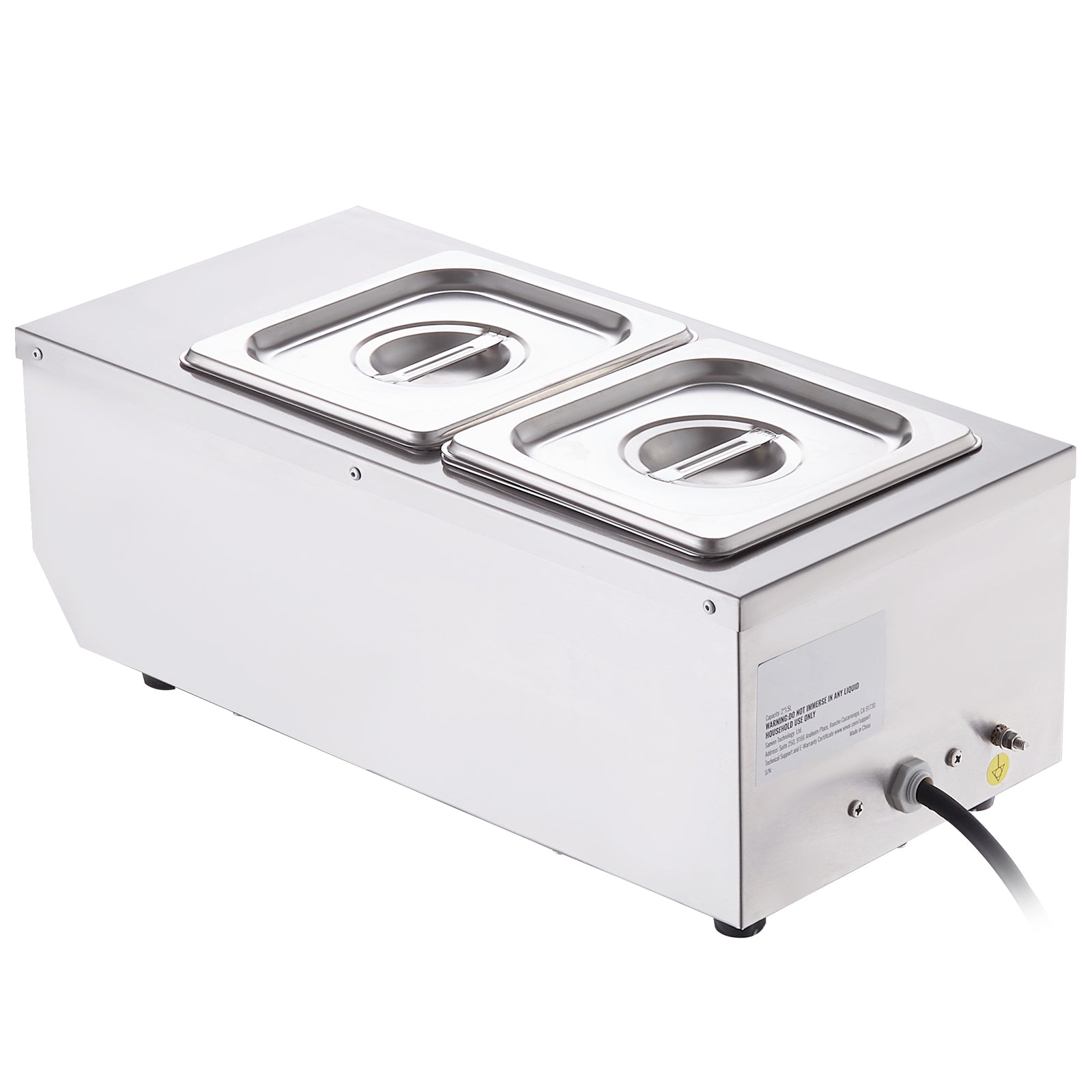 Chocolate Tempering Machine, 9 Lbs 2 Tanks Chocolate Melting Pot with TEMP Control 86~185℉, 800W Stainless Steel Electric Commercial Food Warmer For Chocolate/Milk/Cream Melting and Heating