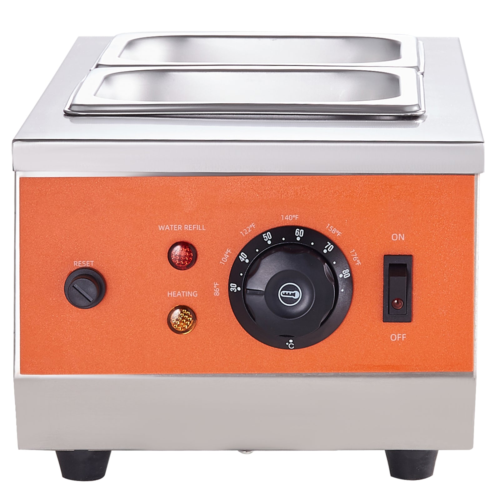 Chocolate Tempering Machine, 9 Lbs 2 Tanks Chocolate Melting Pot with TEMP Control 86~185℉, 800W Stainless Steel Electric Commercial Food Warmer For Chocolate/Milk/Cream Melting and Heating