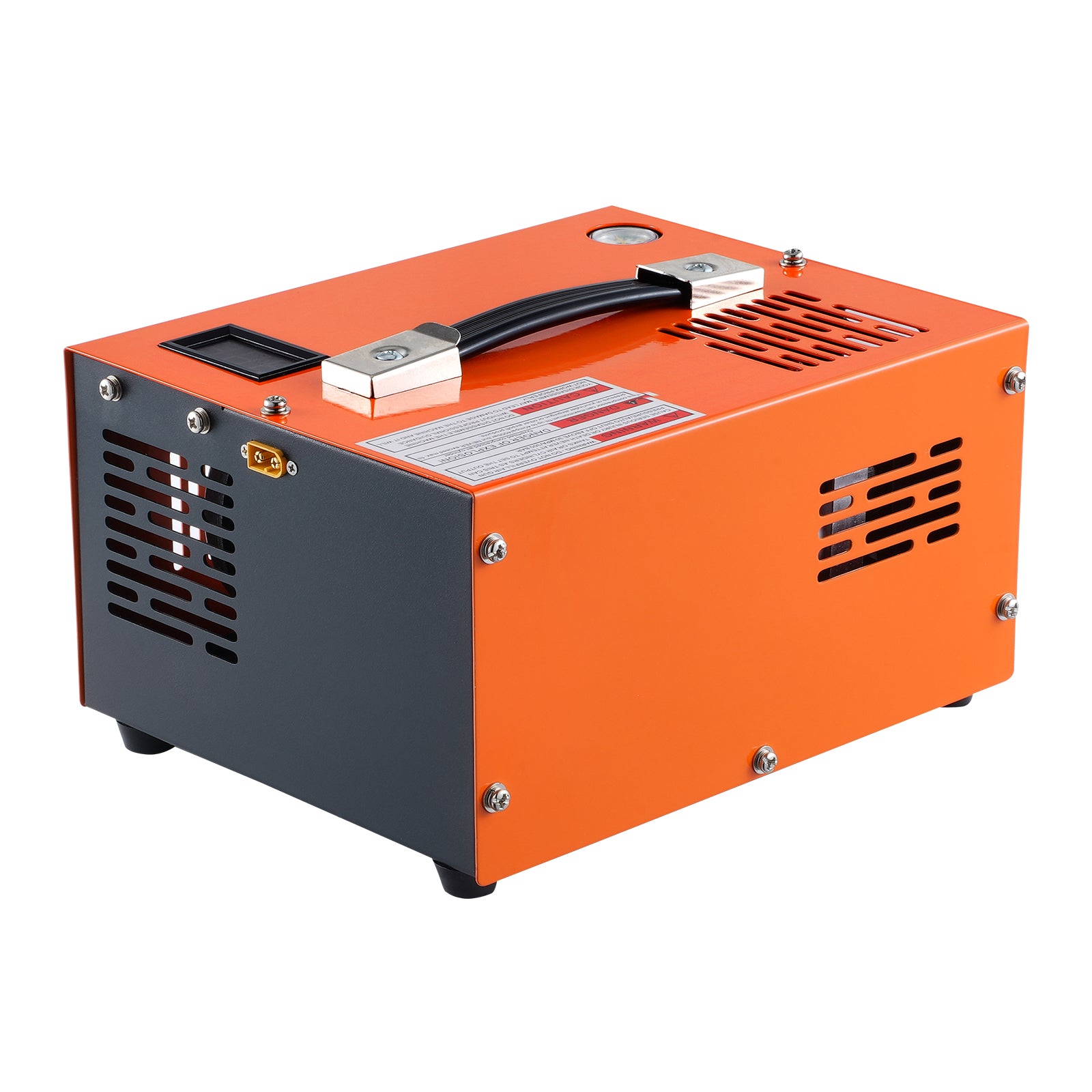 PCP Air Compressor, 4500PSI/30Mpa Portable PCP Airgun Compressor with External Converter, DC12V, AC115V,Oil & Water-Free,Manual-Stop Air Rifle, Paintball and Scuba Tank Compressor Pump