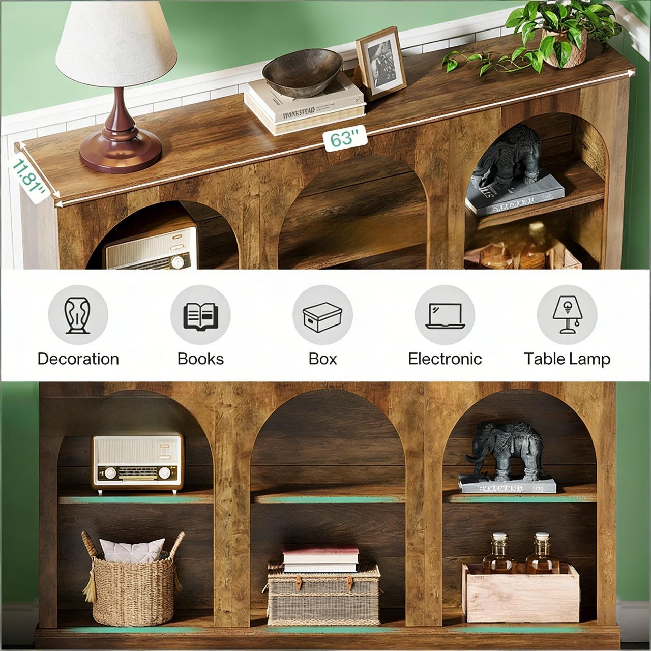 Rustic Side Table,Practical Entryway Table,Console Table