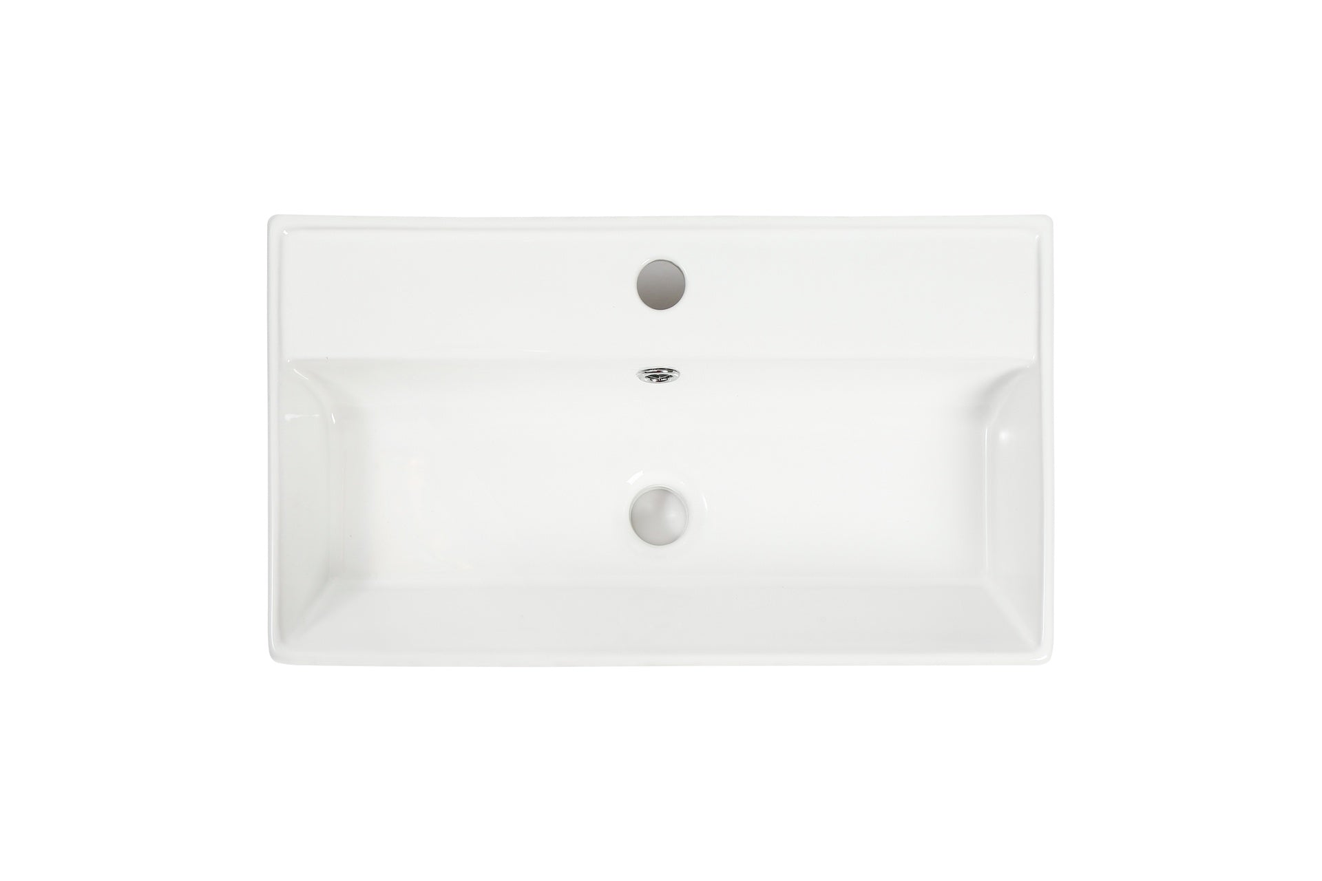 21.6" Ceramic Basin Only, 25V06-21 Basin, Glossy White GF-25V06PB21 - W1573P446795