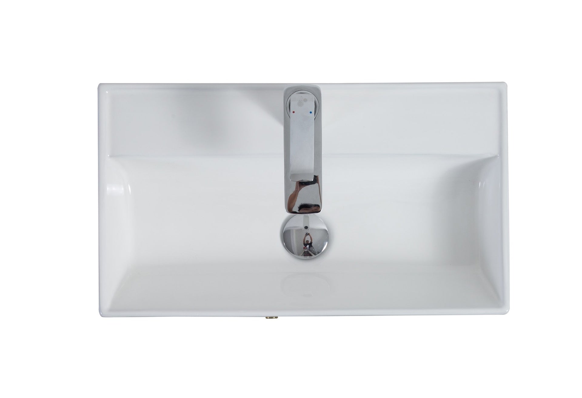 21.6" Ceramic Basin Only, 25V06-21 Basin, Glossy White GF-25V06PB21 - W1573P446795