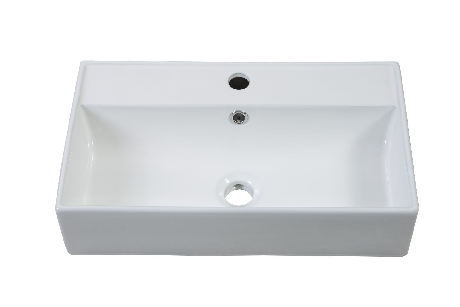 21.6" Ceramic Basin Only, 25V06-21 Basin, Glossy White GF-25V06PB21 - W1573P446795