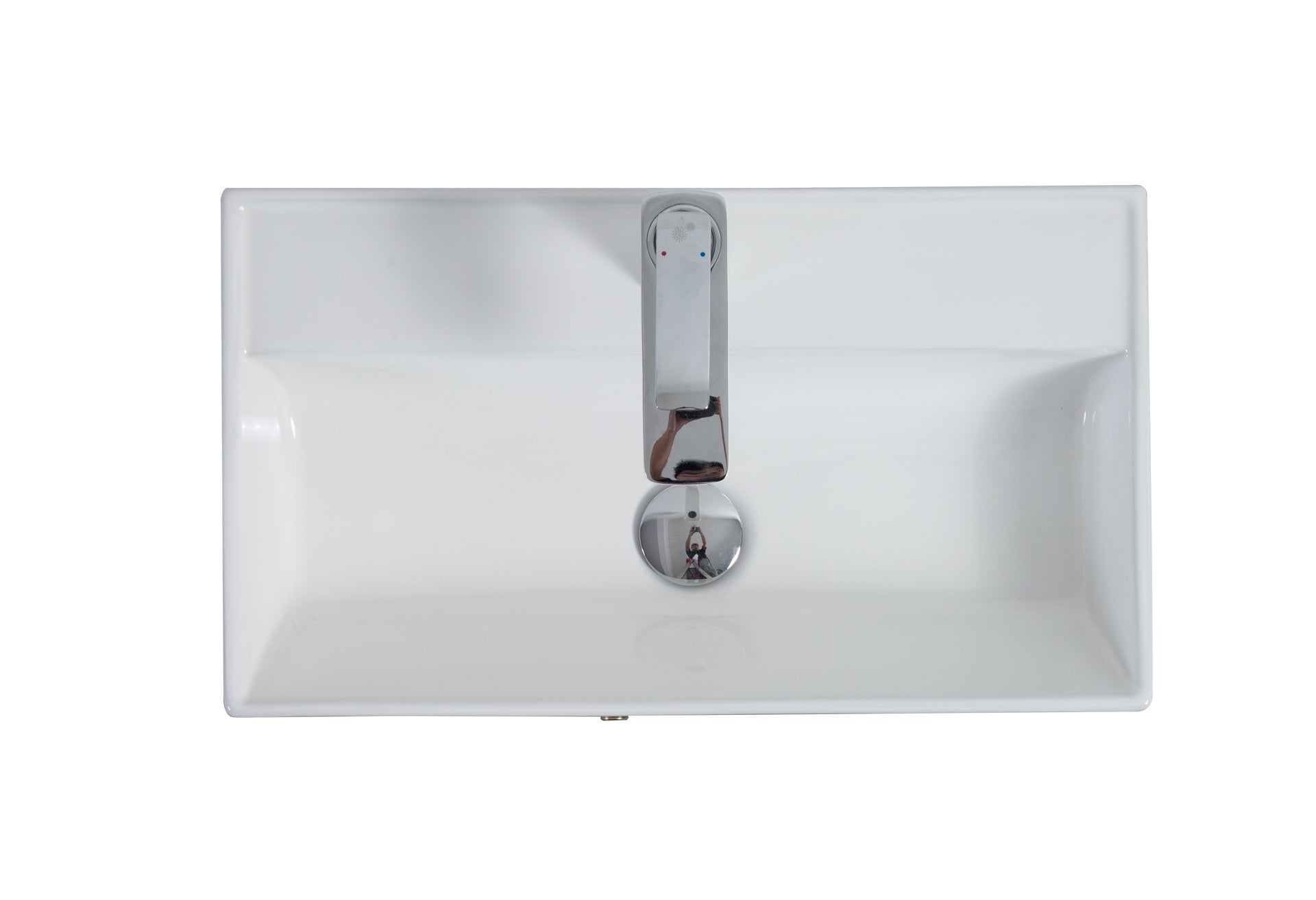 21.6" Ceramic Basin Only, 25V06-21 Basin, Glossy White GF-25V06PB21 - W1573P446795