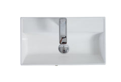 21.6" Ceramic Basin Only, 25V06-21 Basin, Glossy White GF-25V06PB21 - W1573P446795