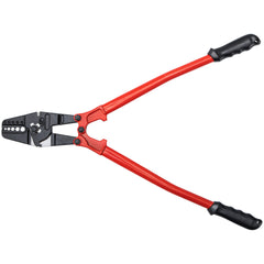 Hand Swager Crimper 24 Inch,Swaging Tool 5 Cavity 1/16" 3/32" 1/8" 5/32" 3/16",Hand Cimping Tool for Copper Aluminum Oval Sleeves and Stop Sleeves,Wire Rope Crimping Tool Swage Tool Long Hand