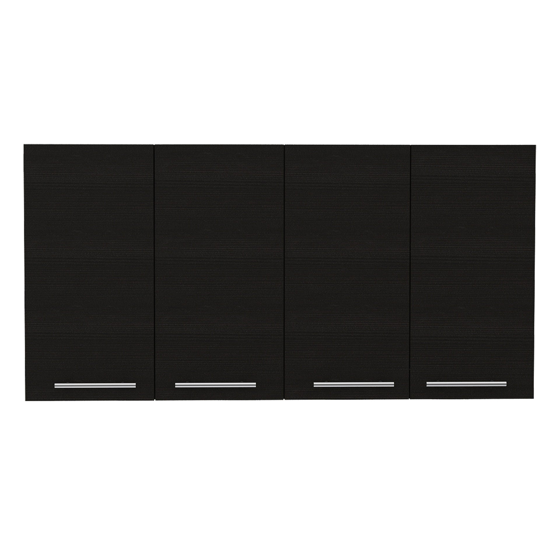 Rectangle Four Swing Doors Wall Cabinet Wenge