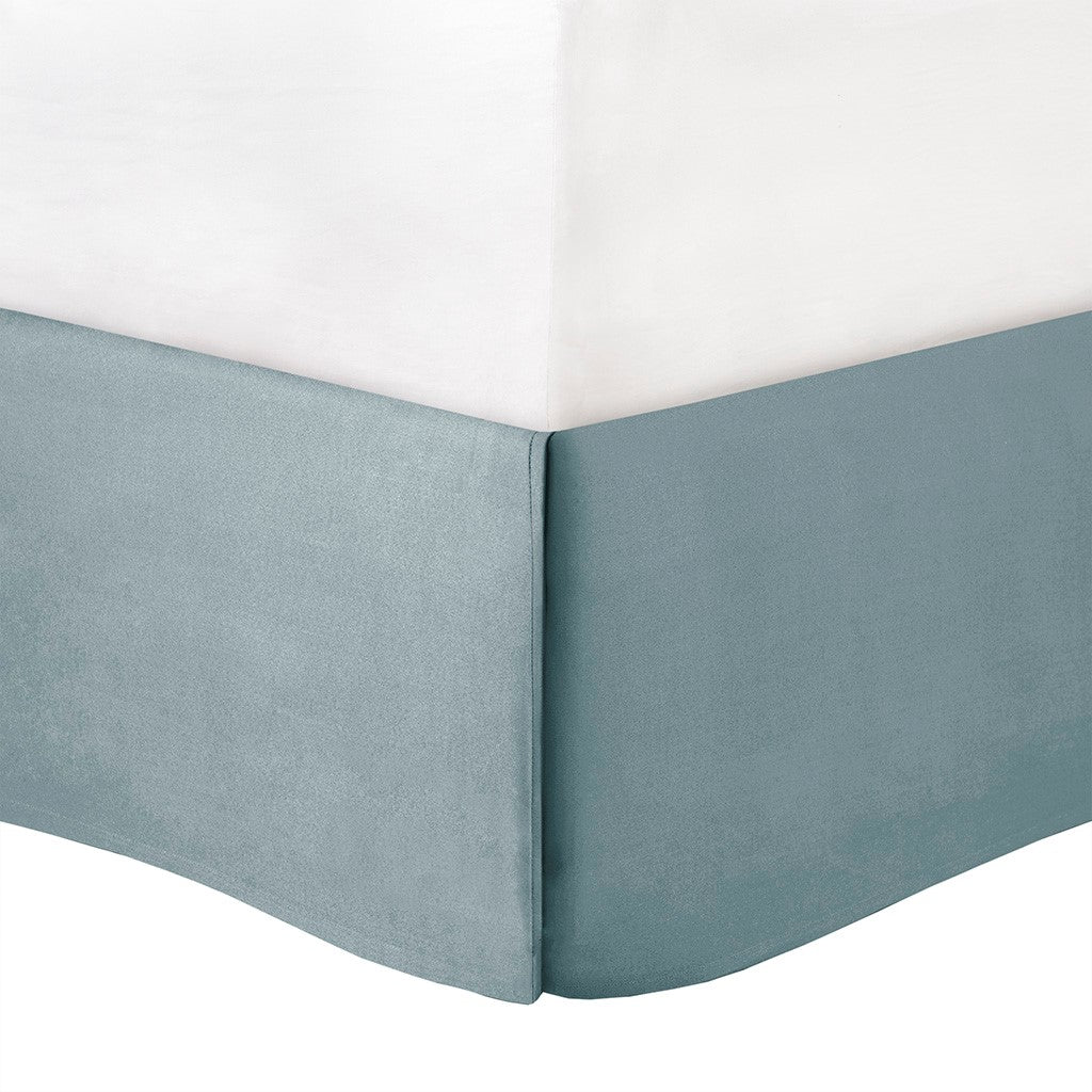 8 Piece Jacquard Comforter Set Aqua/Silver King