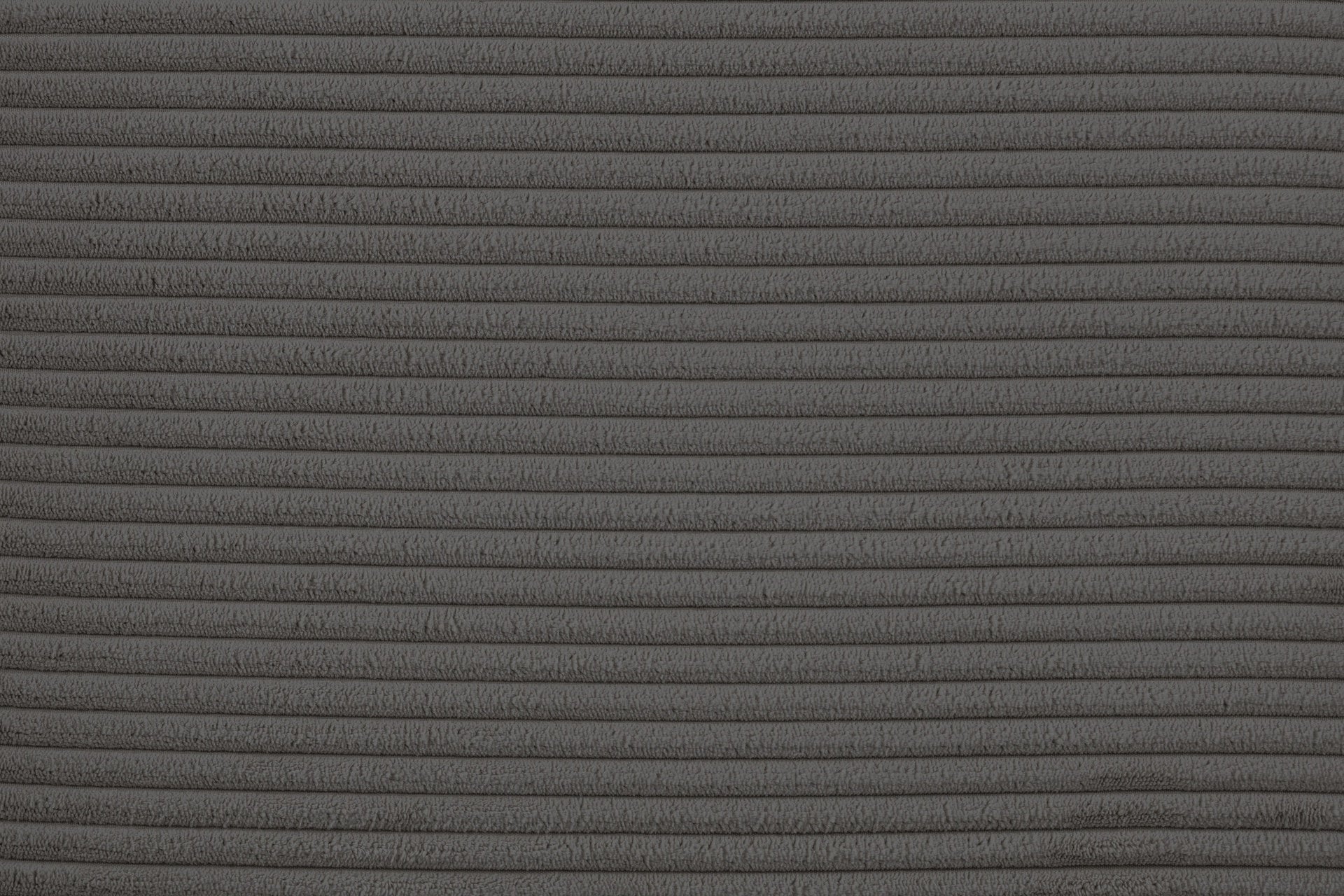Dark Gray Corduroy Fabric 1pc Swivel Accent Chair U-Backrest Living Room Plush Cushion Chair Metal Base