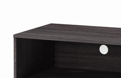 Amidon TV Stand for TVs up to 47.3", with 2 Storage Shelves& 1 Cabinet, Modern Entertainment Centre for TV in Living Room in Dark Gray + White