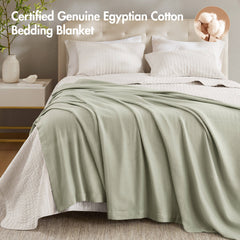 1 Piece King Blanket,Sage Green