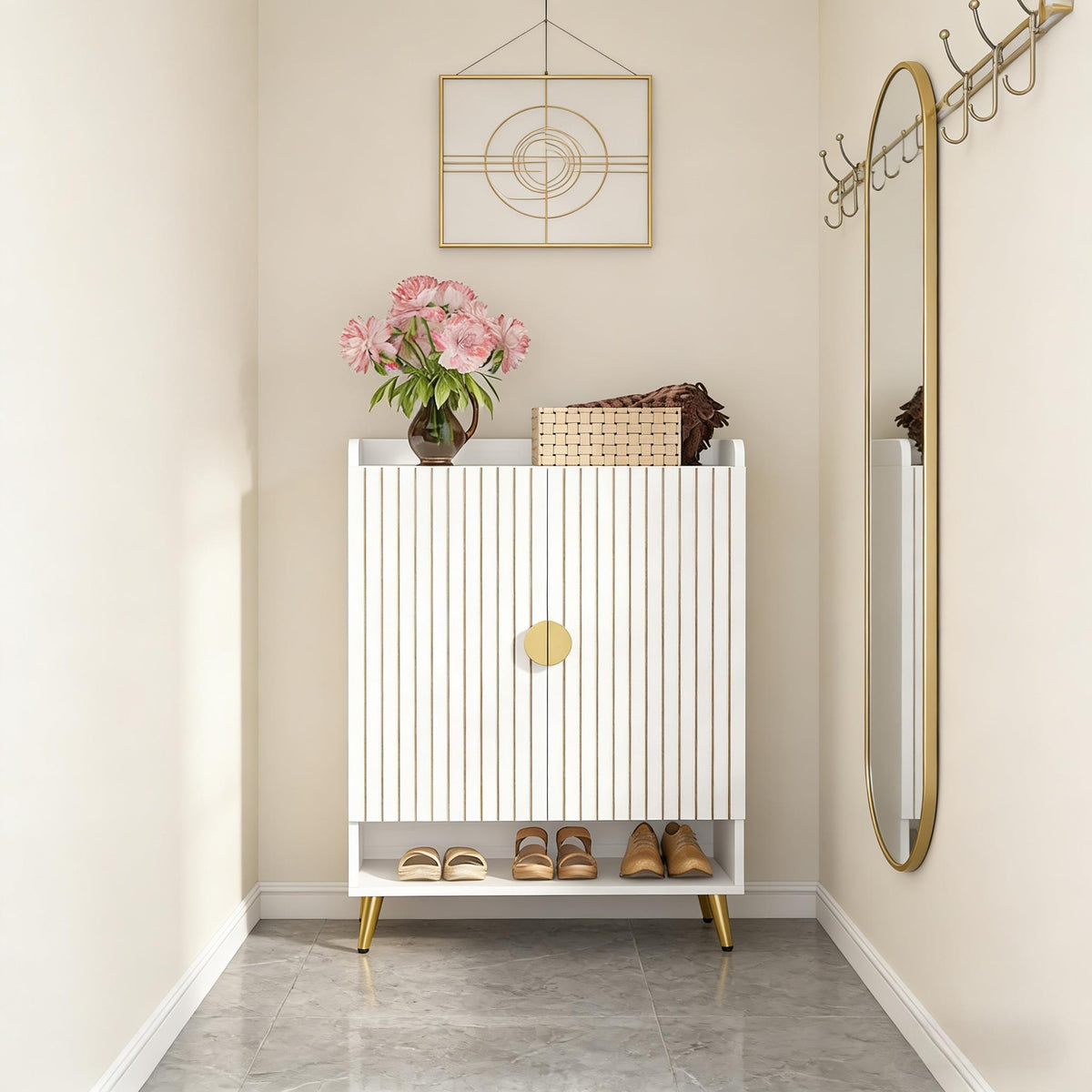 Spacious Shoe Storage Organizer,Modern Style Shoe Cabinet