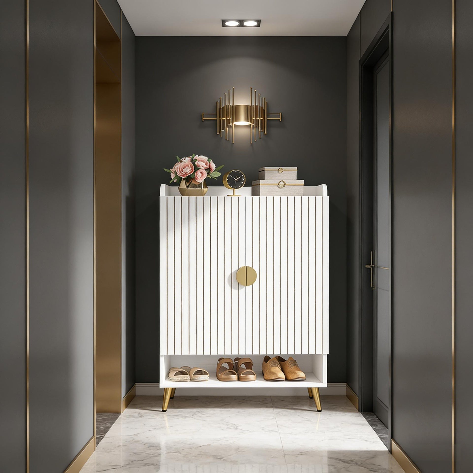 Spacious Shoe Storage Organizer,Modern Style Shoe Cabinet
