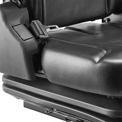 Forklift Seat Fold Down Tractor Suspension Seat Adjustable Back & Headrest