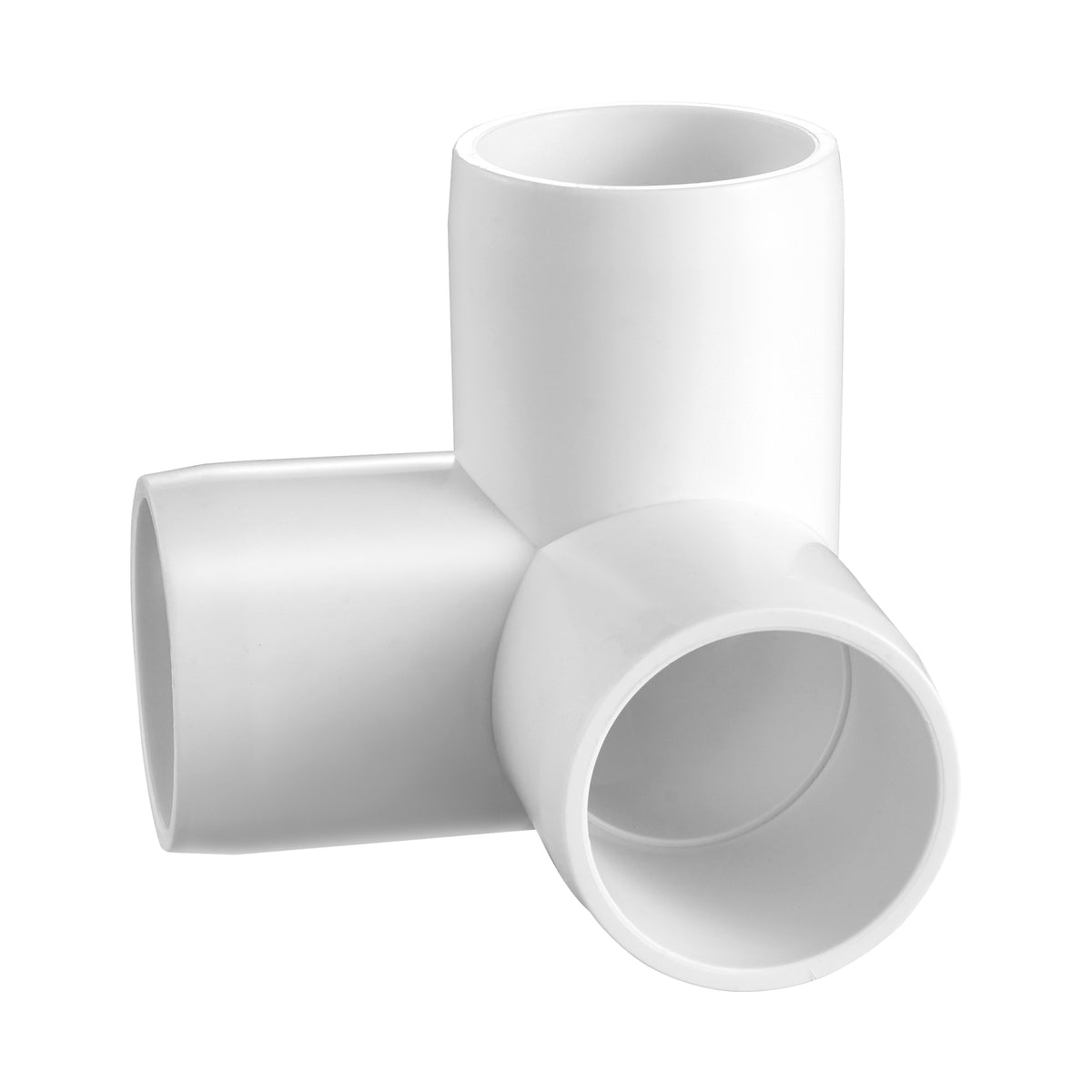 3-Way PVC Fittings 10-Pack PVC Pipe Joints Elbow Connector for 1" PVC Pipe