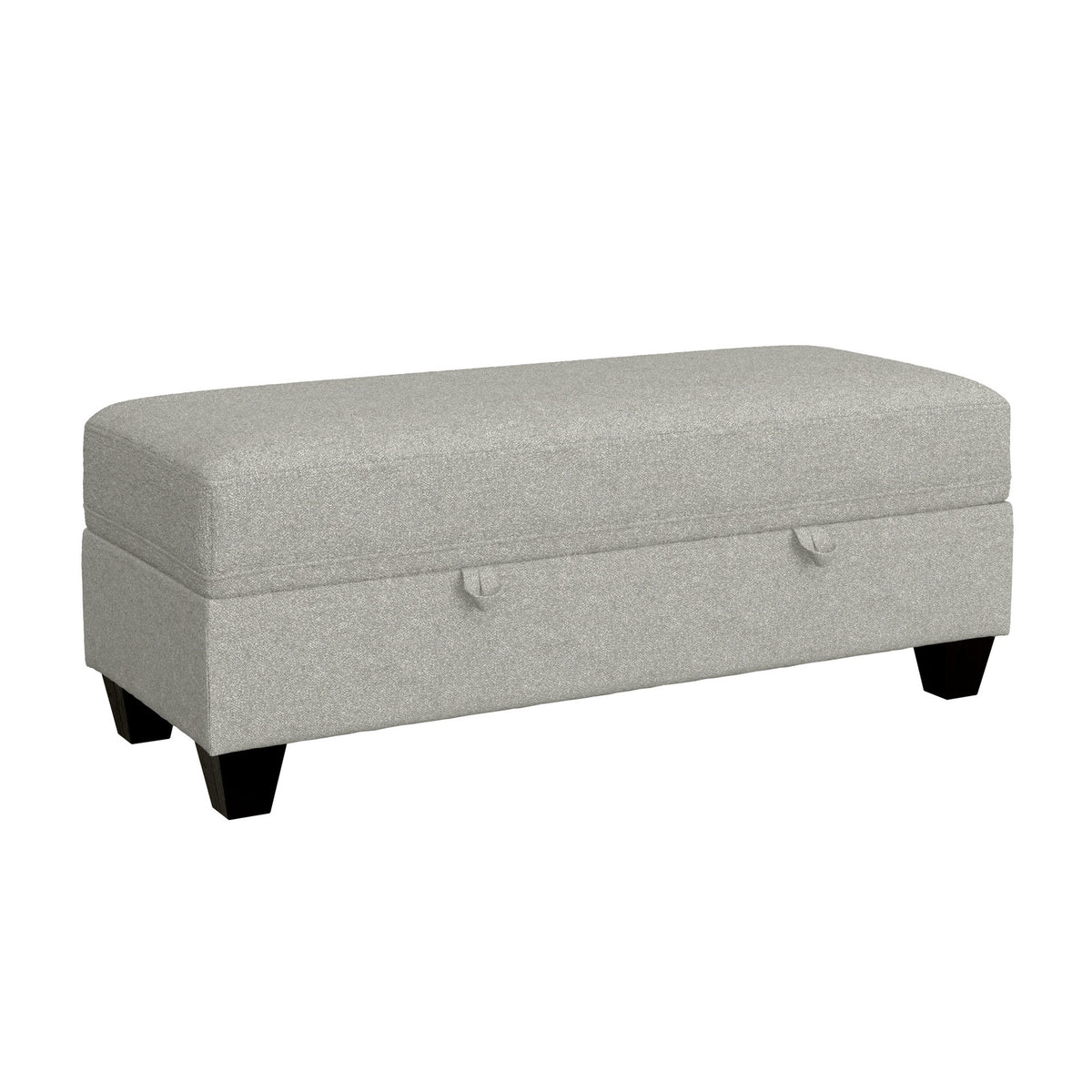 Gray Storage Ottoman