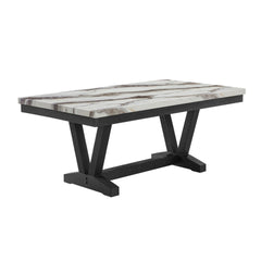 Panda Marble Black and White Dining Table