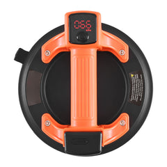 Electric Suction Cup, 8-Inch Vacuum Glass Lifter with Digital Display for Suction Power & Battery Level, 440 lbs Max Lifting Capacity Tile Suction Cup Tool for Lifting Tile, Granite (1-Pack)