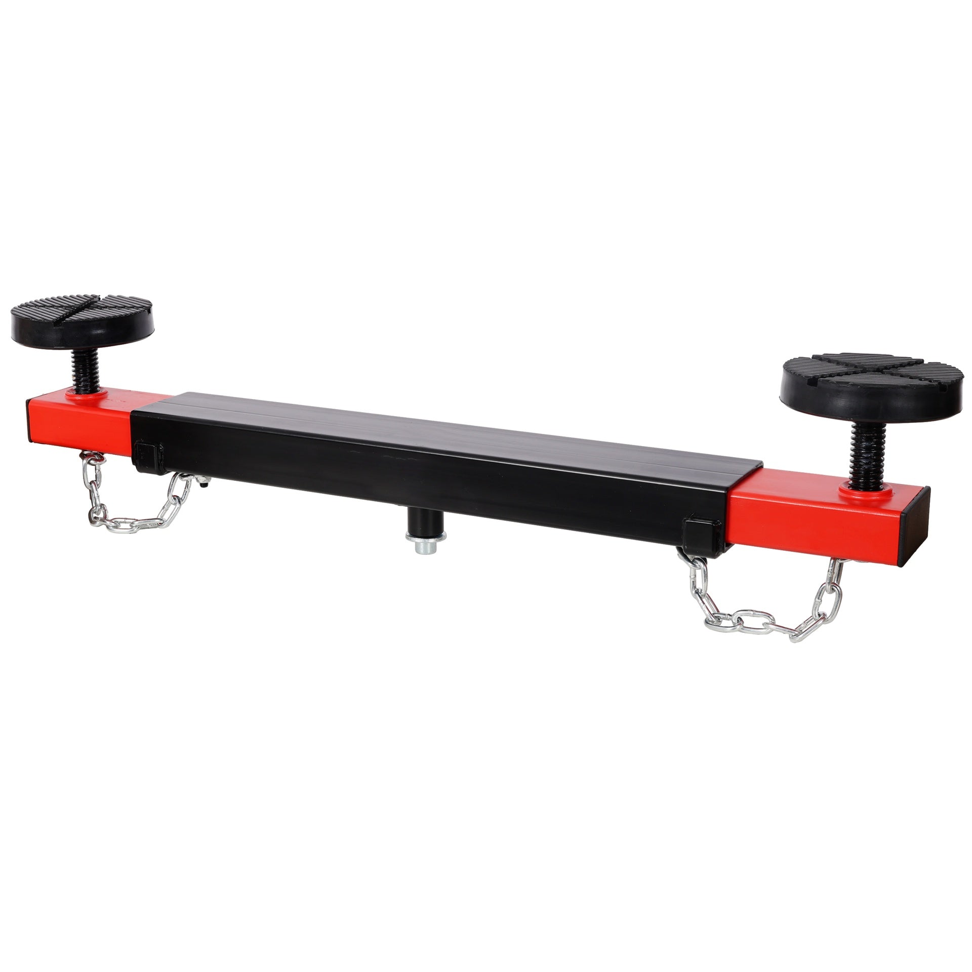 1Ton Floor Jack Cross Beam Adapter,for Floor Jacks Engine Hoist Shop Crane,Car Jack Underframe Cross Bar for Jack Cross-piece with Rubber Pads