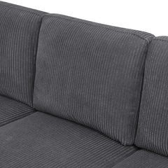 Cordory Upholstered Modular Sectional with 2 Ottomans