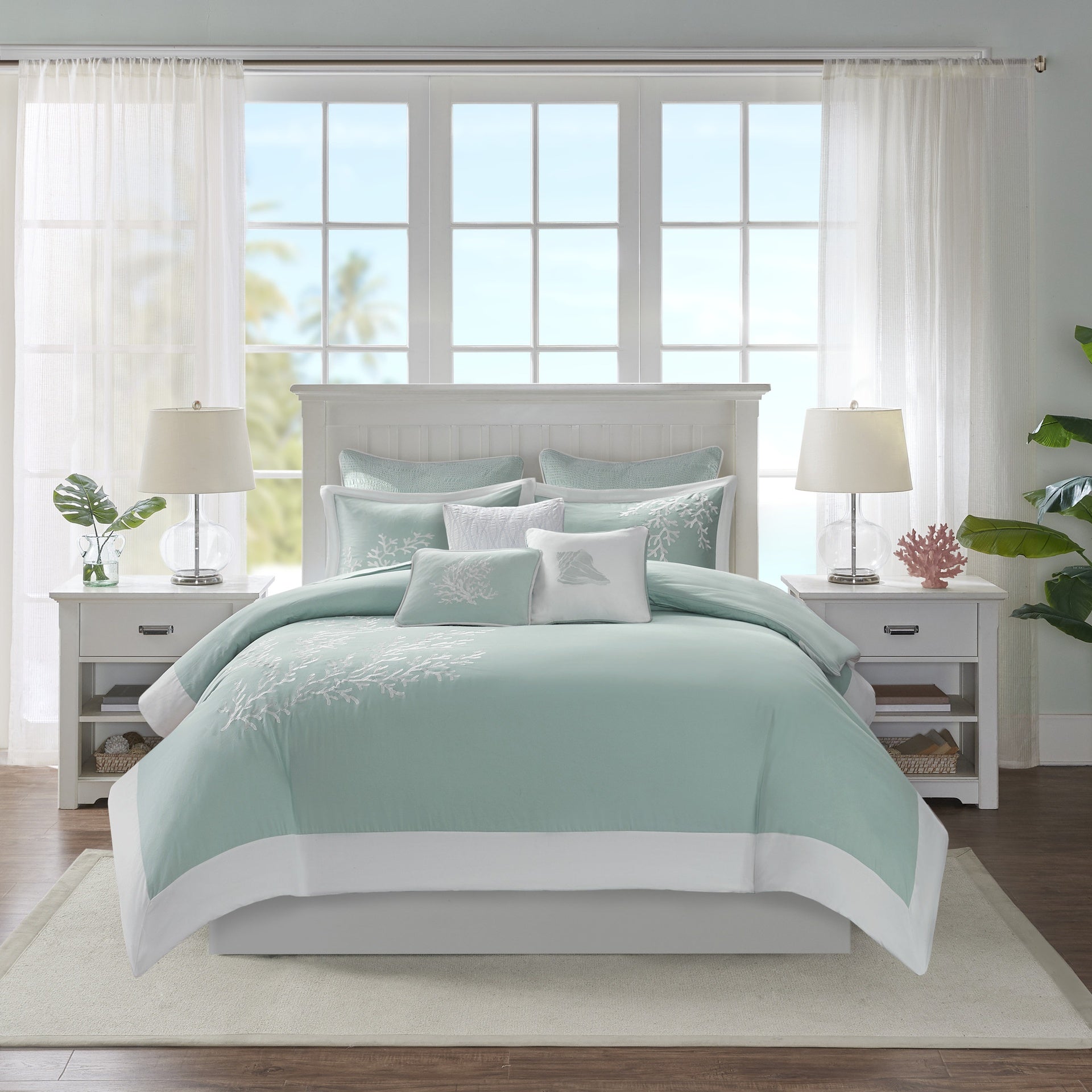 Duvet Cover Mini Set Aqua King/Cal King