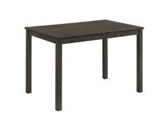 Contemporary 1pc Rectangular Dining Table Wooden Dining Room Furniture Dark Wood Finish
