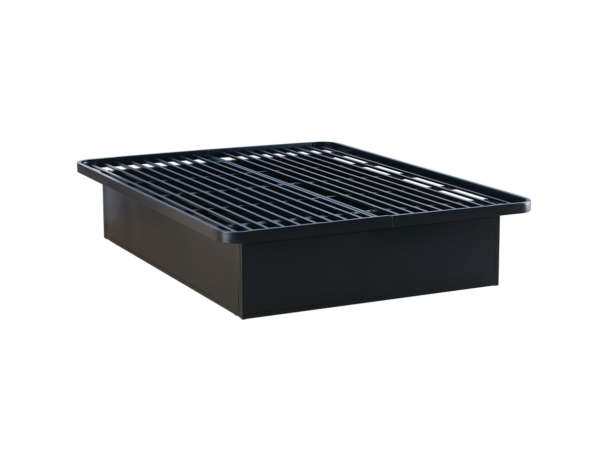 Modern Style Heavy Duty Queen Size Platform Bed Frame made with Metal and16 Inch height in Black