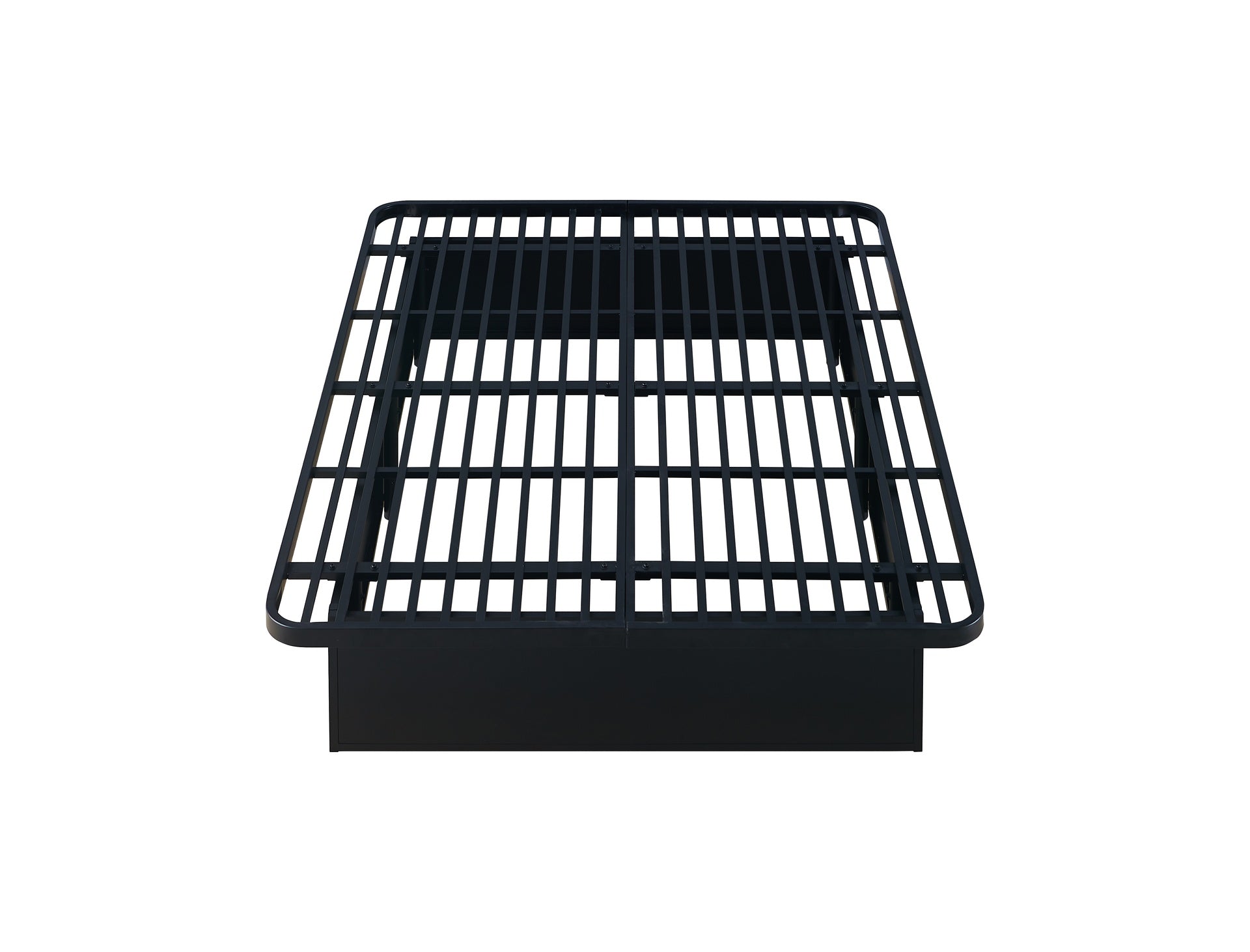 Modern Style Heavy Duty Queen Size Platform Bed Frame made with Metal and16 Inch height in Black