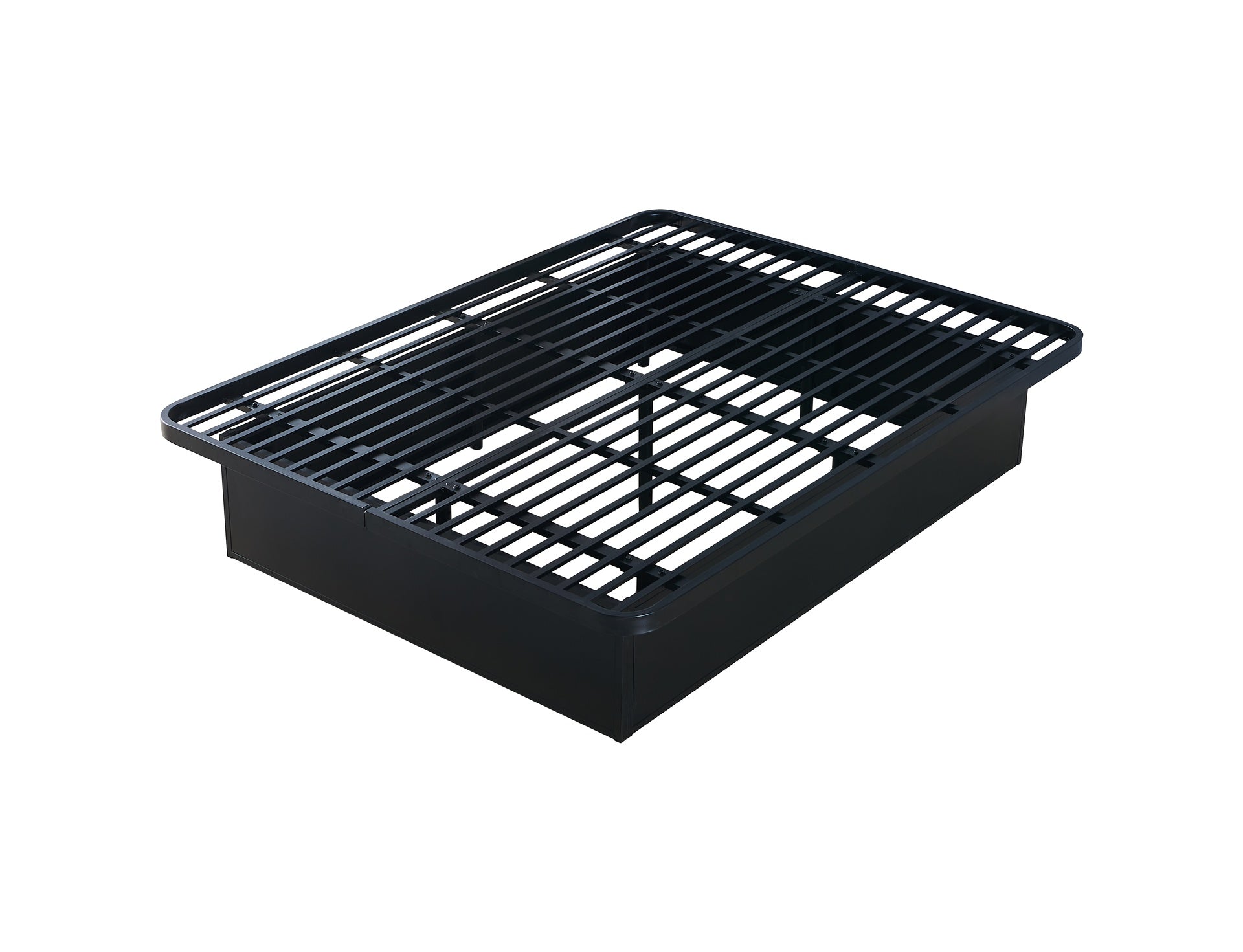Modern Style Heavy Duty Queen Size Platform Bed Frame made with Metal and16 Inch height in Black