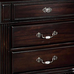 Syracuse Traditional Style Beautiful Nightstand, Dark Walnut
