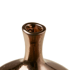 Mirrored Ceramic Decorative Vases 3-piece set Bronze 3-Piece