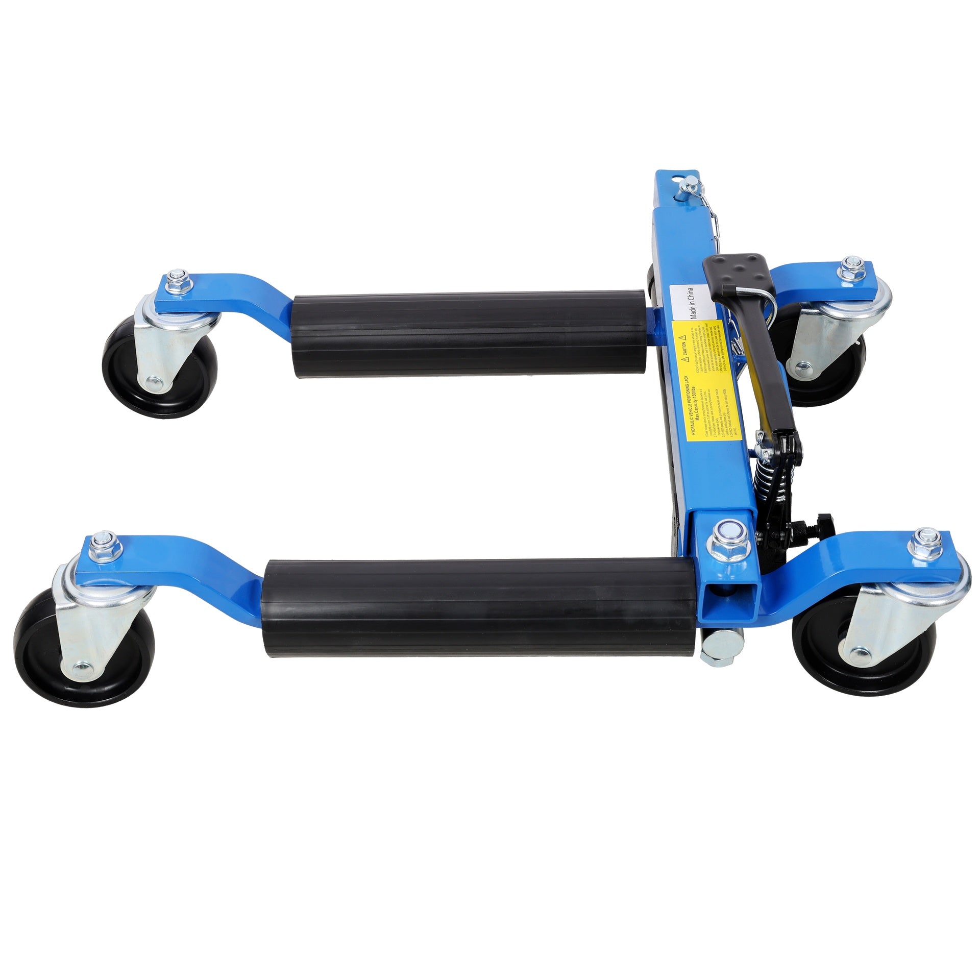 Car Dolly Set of 2,Wheel Dolly Car Skates Vehicle Positioning Hydraulic Tire Jack With Foot Pedal Lift Hydraulic Car Wheel Dolly, 1,500lbs blue
