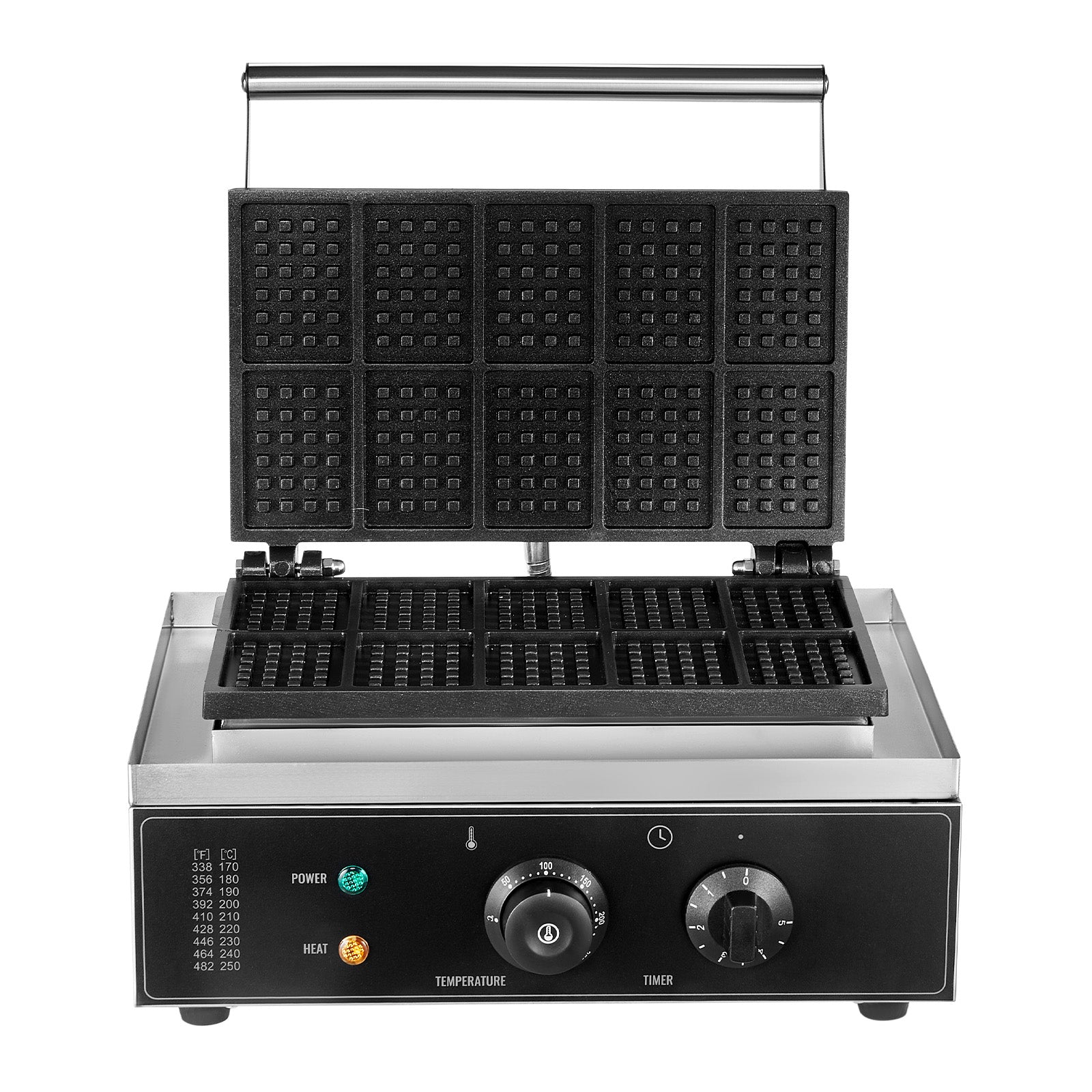 10PCS Commercial Waffle Maker Rectangle Waffle Baker Machine 1550W