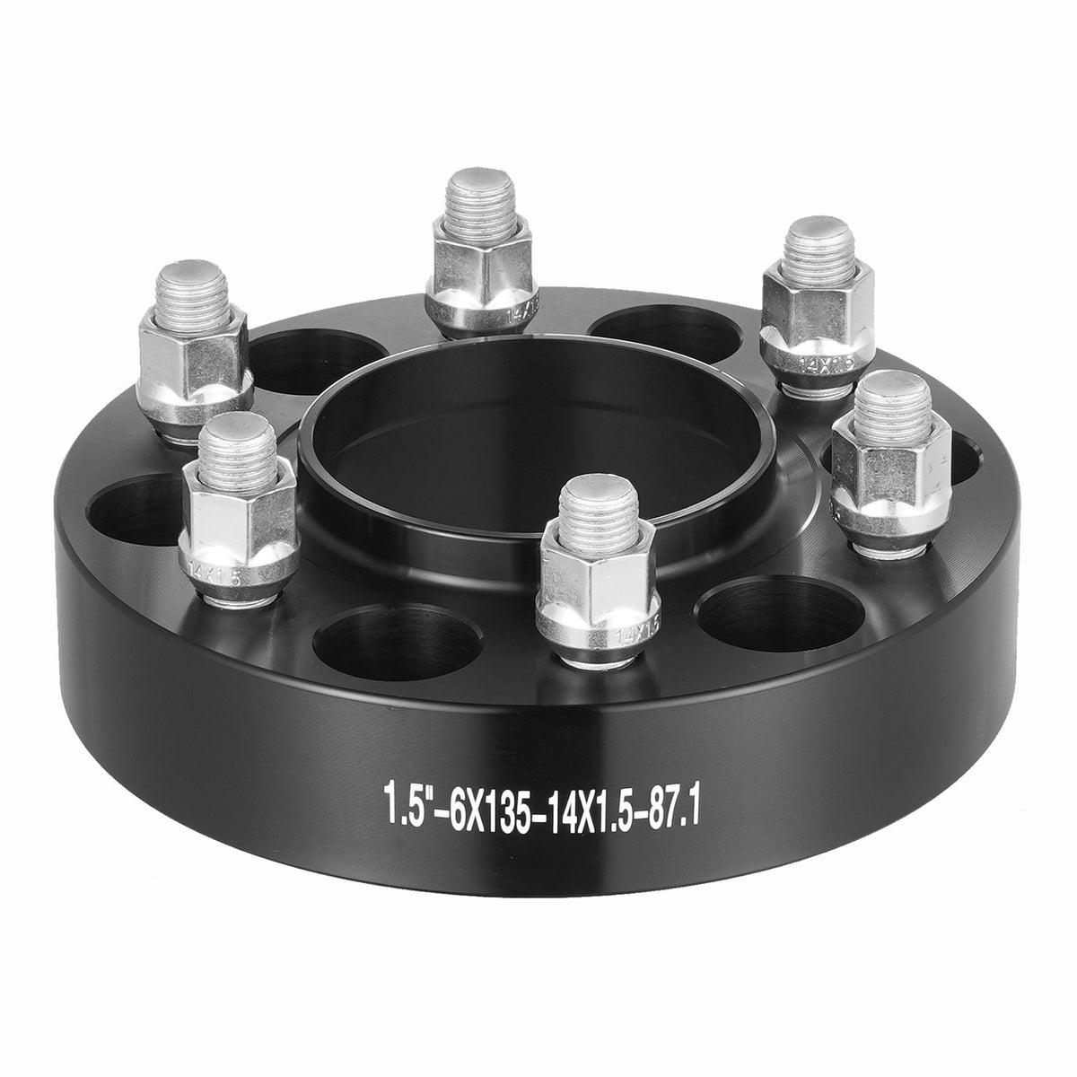 1.5" 6"x5.3" Wheel Spacers Wheel Adapters 6 Lug Forged Spacer 4 PCS Black