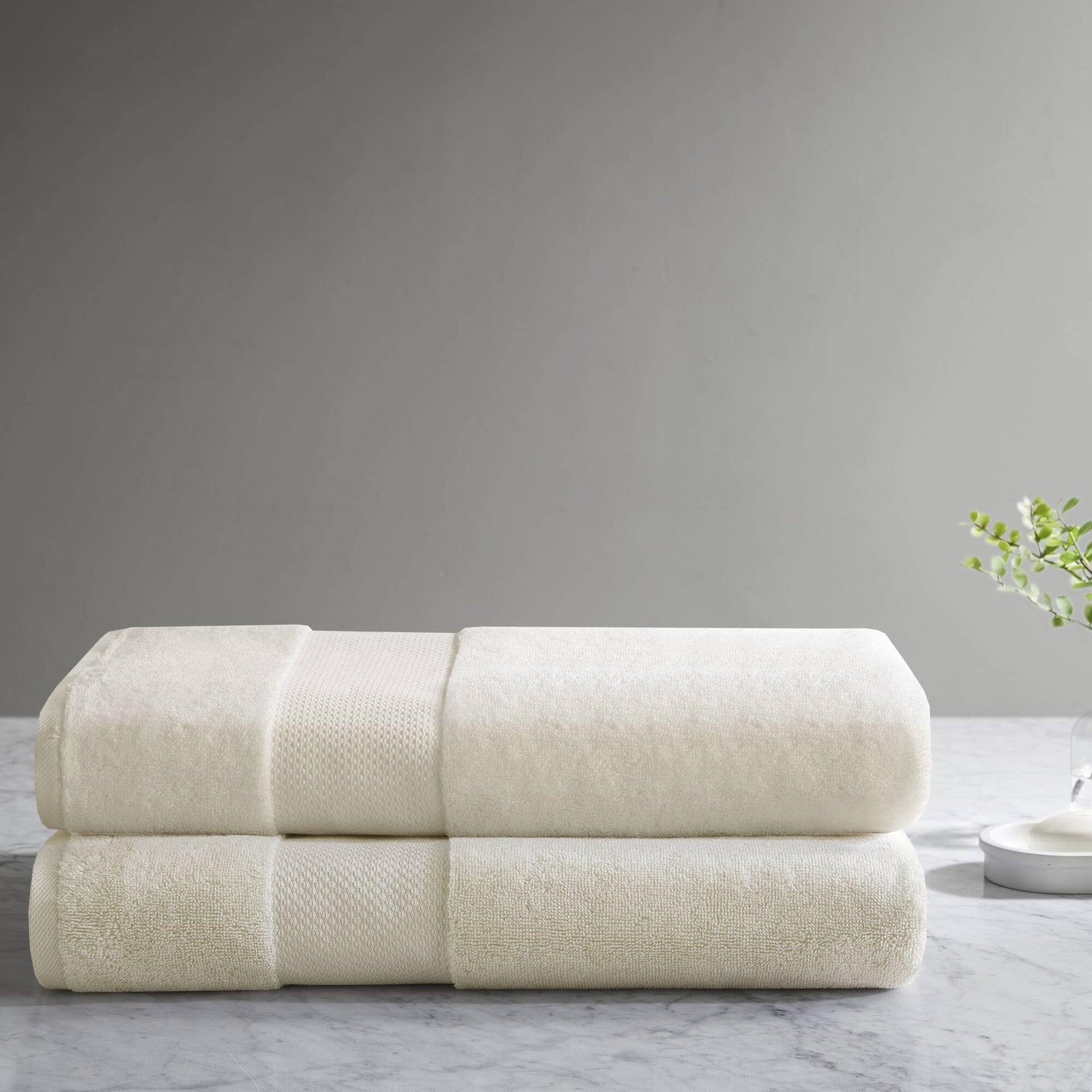 2 PCS 35x70" - 2PK 100% Cotton Bath Sheet Set Natural