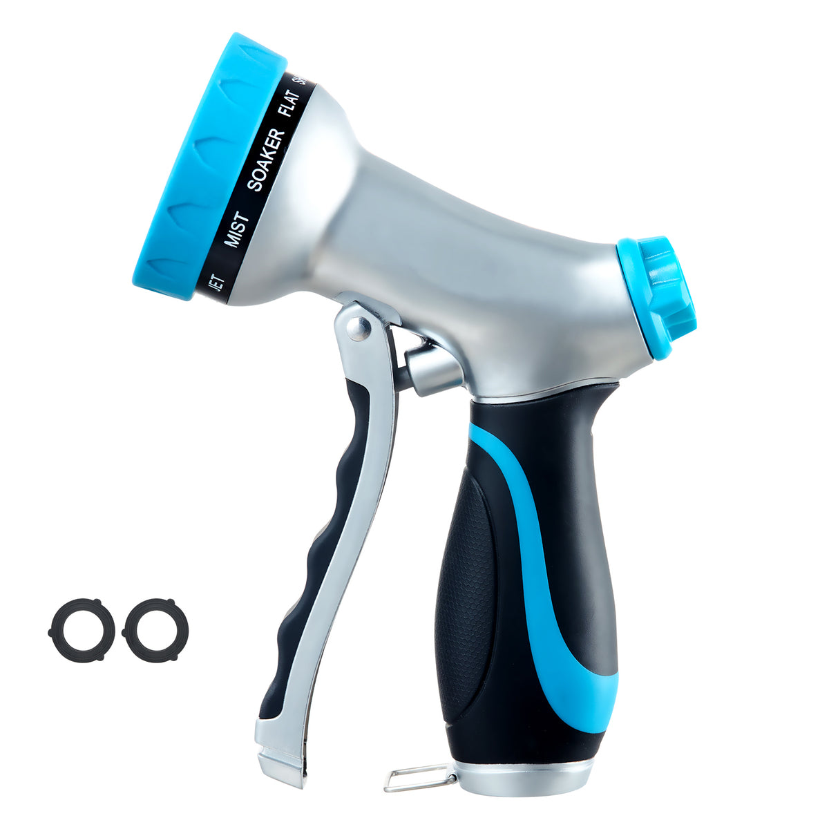 Hose Nozzle 10 Spray Patterns Garden Hose Nozzle Sprayer for Watering & Washing