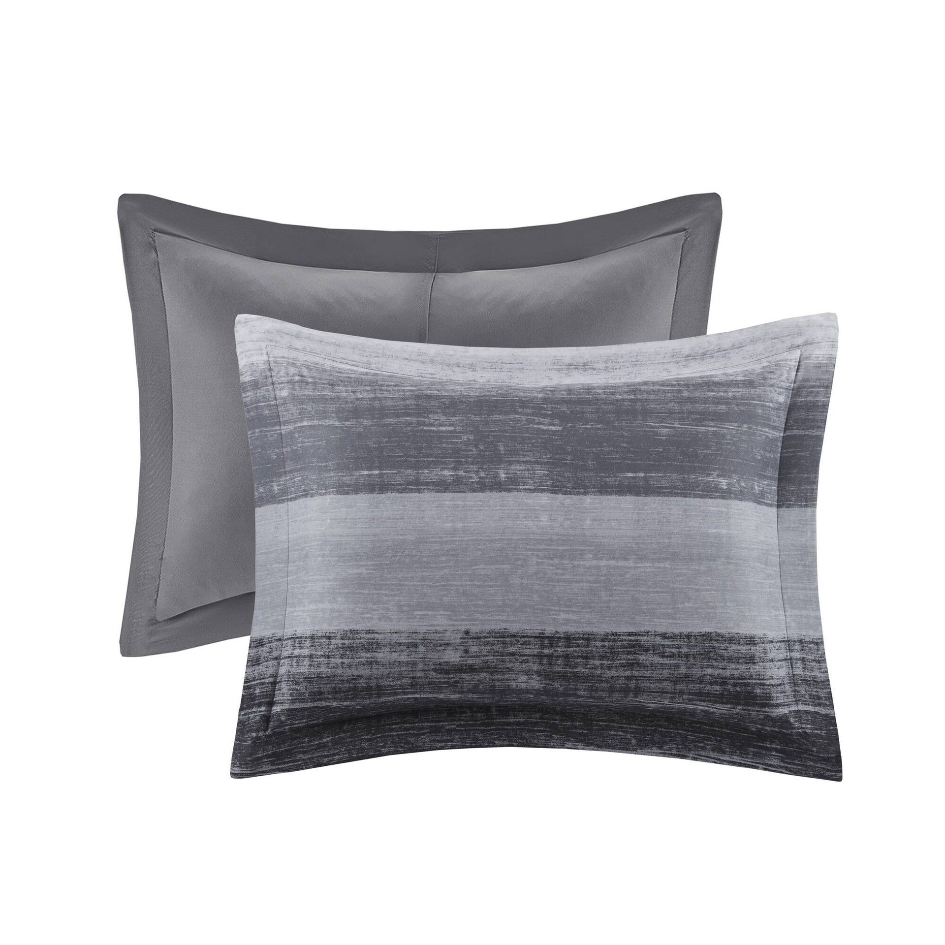 9-Piece King 9 Piece Comforter Set with Cotton Bed Sheets,Black
