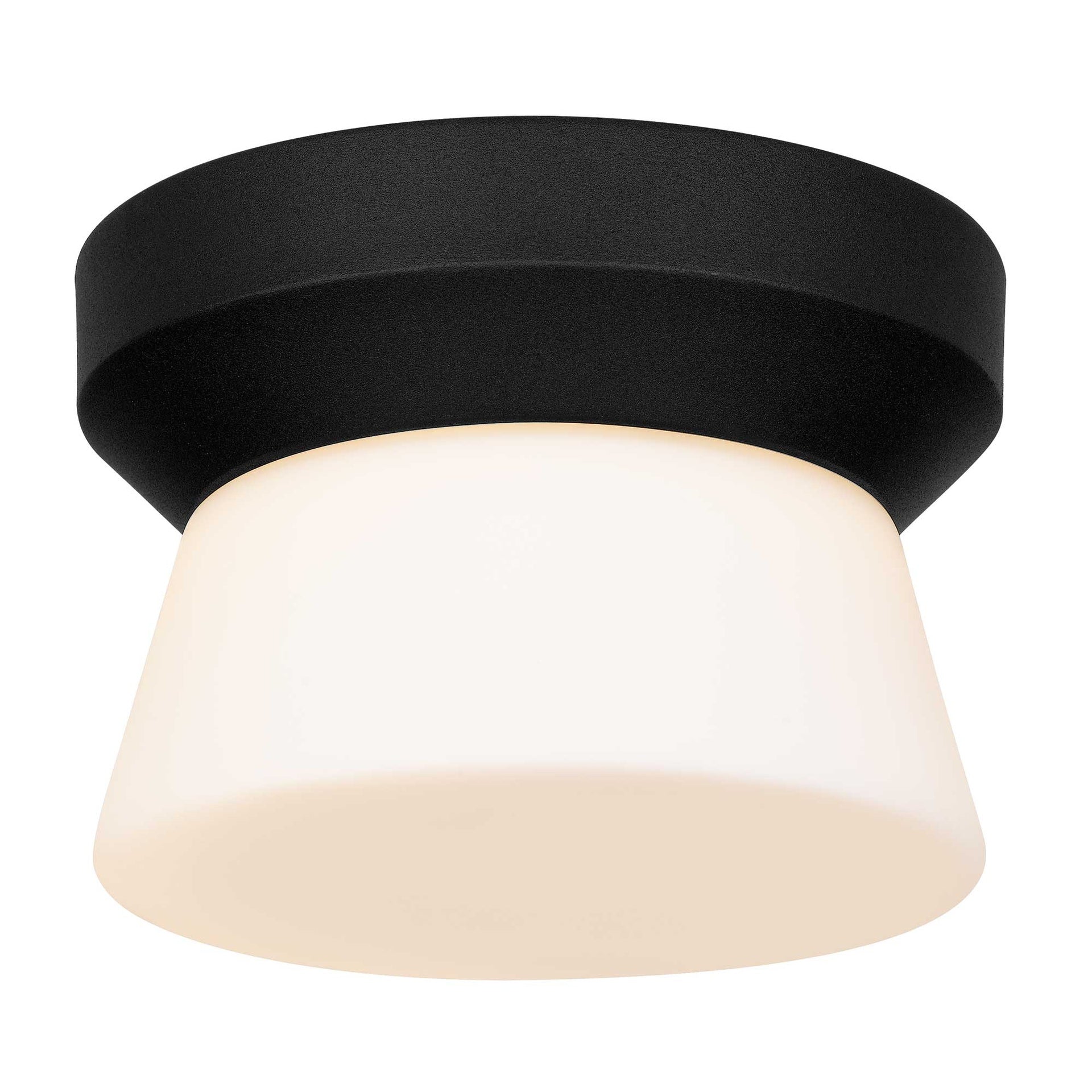 7 inch Black Integrated LED Flush Mount