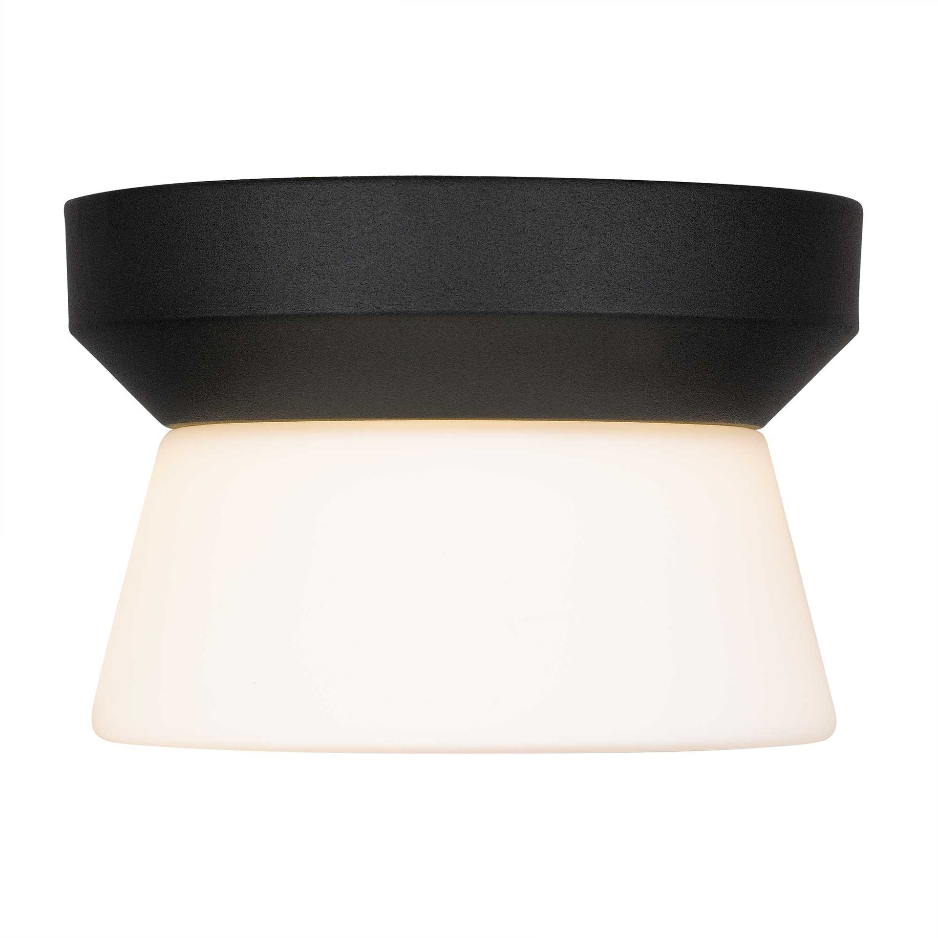 7 inch Black Integrated LED Flush Mount