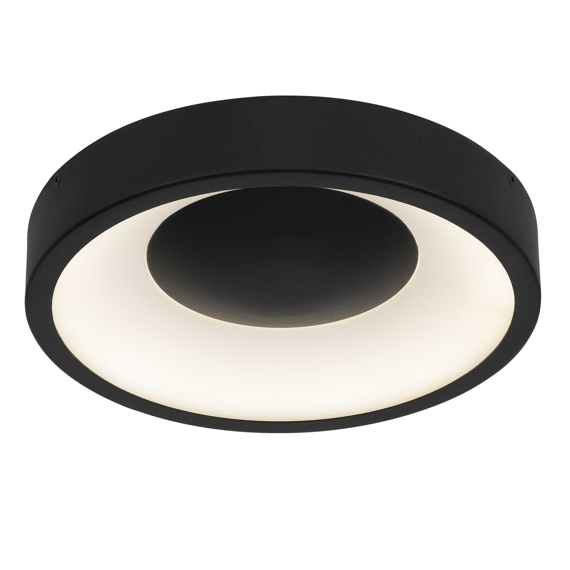 11 inch Black  LED Flush Mount
