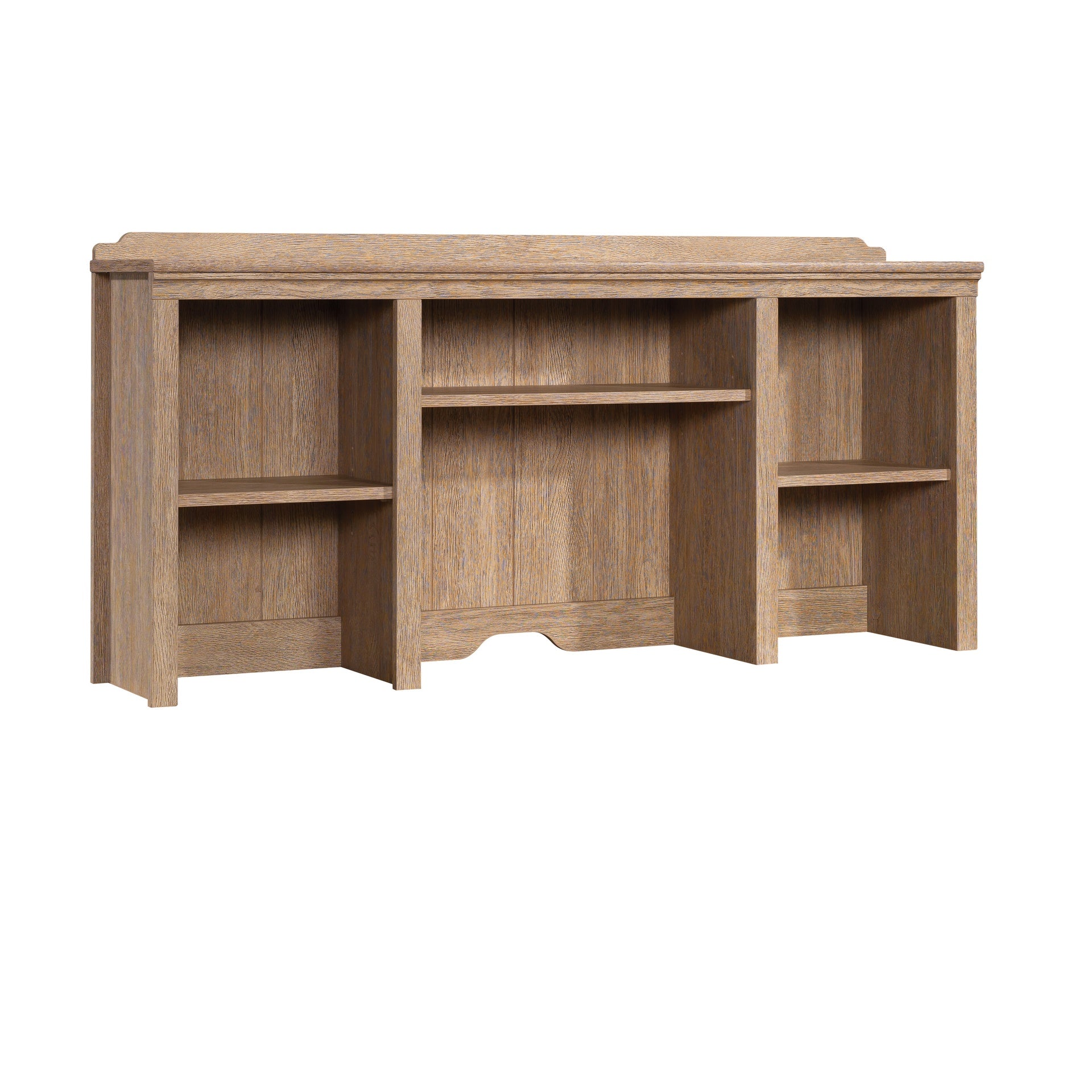 Hutch with Adjustable Shelves, Brown finish