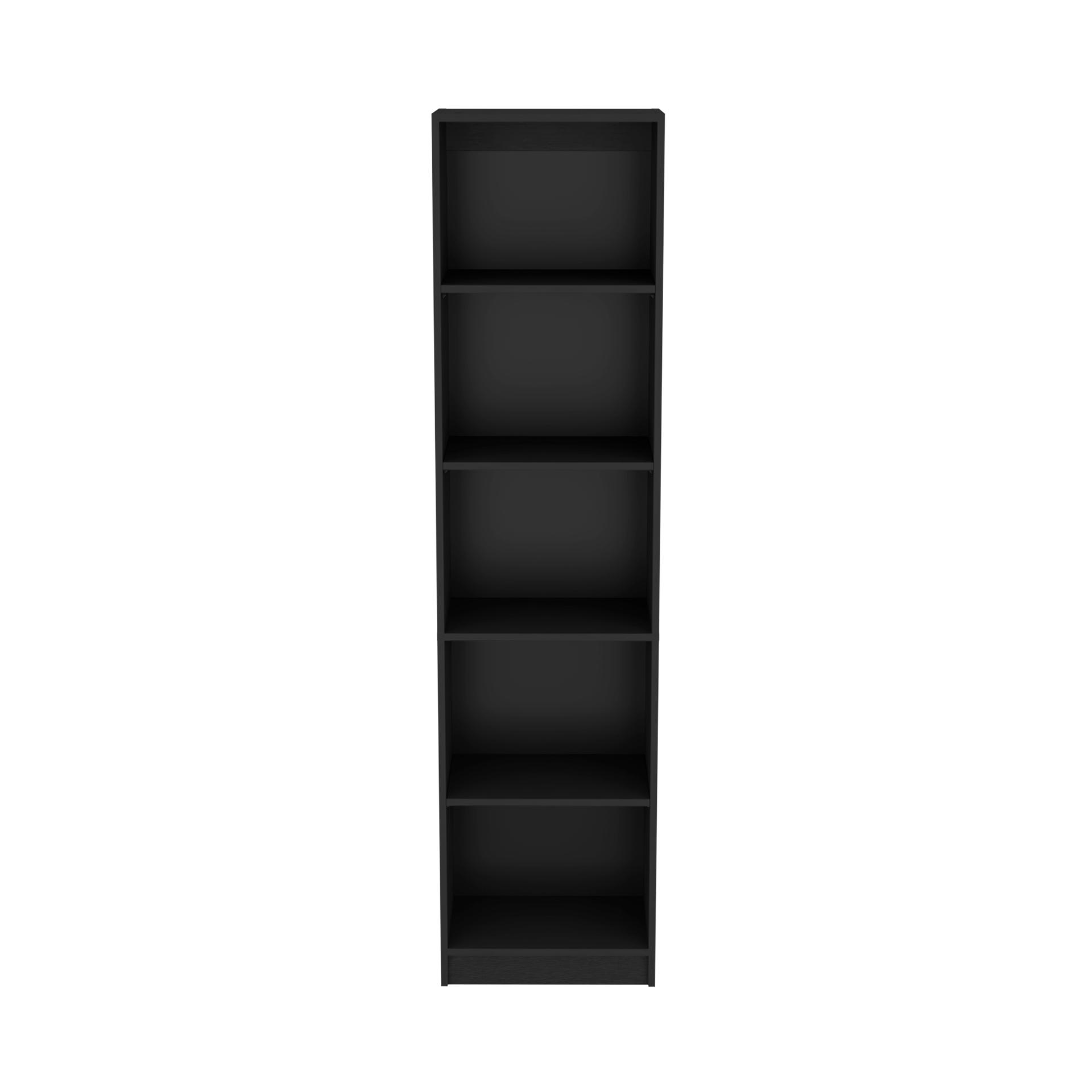 Vinton XS Bookcase Compact Bookshelf with Multiple Shelves, Black
