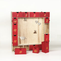 Double Hearts Dual Clip Picture Holder with Fourteen Treasure Jewelry Keepsake Boxes Valentine Christmas