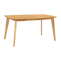 Natural Oak Finish Dining Table 1pc Casual Look Wooden Dining Kitchen Furniture