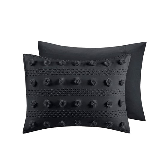 Full/Queen Clip Jacquard Comforter Set