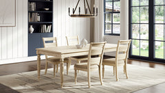 Ladder Back Side Chair - Whitewash Finish (Set of 2)